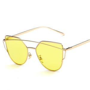Cat Eye Metal Fashion Sunglasses - Mix Colors