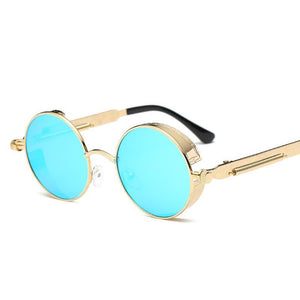 Retro 60's Inspired Colorful Lens Oval Sunglasses - Mix Colors