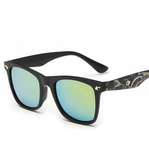 Fresh Squared Off Flat Top Stylish Street Scene Shades Sunglasses - Mix Colors
