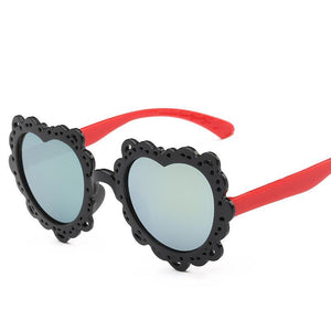 Love Heart Shaped Kids Sunglasses - Mix Colors