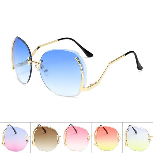 Womens Wholesale Trendy Hipster Plastic Aviator Sunglasses - Mix Colors