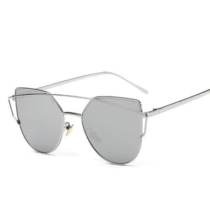 Cat Eye Metal Fashion Sunglasses - Mix Colors