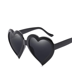 Cute Heart Shaped Plastic Frame Sunnies - Mix Colors