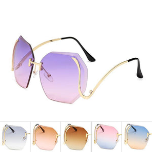 Womens Wholesale Big Trendy Hipster Plastic Aviator Sunglasses - Mix Colors