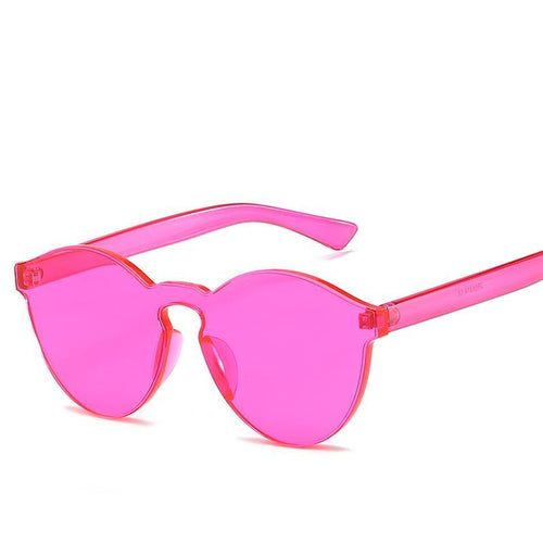 Geometric Cat Eye Silhouette Contemporary Sunnies - Mix Colors