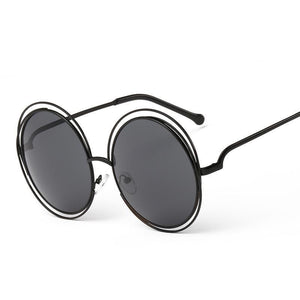 Round Thin Lightweight Cutout Tip Sunglasses - Mix Colors