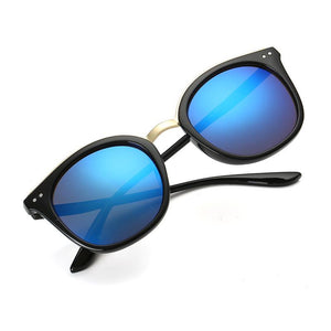 Classic Matte Tortoise Horn Rimmed Dark Lens 80s Style Sunglasses - Mix Colors
