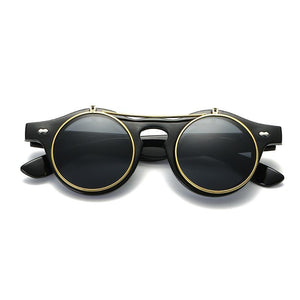 Retro Inspired Colorful Lens Oval Sunglasses - Mix Colors
