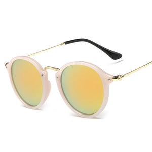 Ultra Retro Colored Mirror Round Sunnies - Mix Colors
