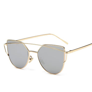 Cat Eye Metal Fashion Sunglasses - Mix Colors