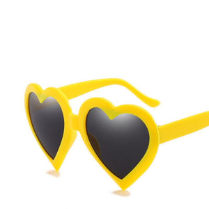 Cute Heart Shaped Plastic Frame Sunnies - Mix Colors