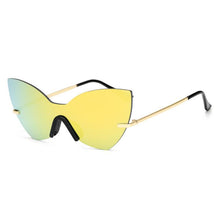 Load image into Gallery viewer, Solid One Piece Lens Cat Eye Wholesale Sunglasses - Mix Colors