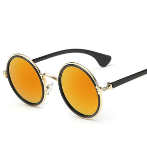 Lennon Inspired Colorful Lens Retro Round 50mm Metal Sunglasses - Mix Colors