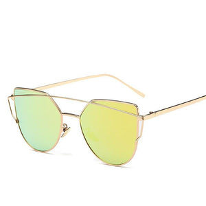 Cat Eye Metal Fashion Sunglasses - Mix Colors