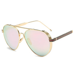 Sleek Modern Full Metal Round Sunnies - Mix Colors