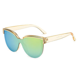 Wholesale Hipster Tear Drop Cat Eye Lens Plastic Sunglasses  - Mix Colors
