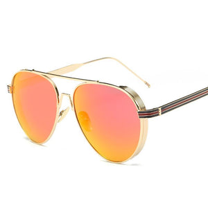 Sleek Modern Full Metal Round Sunnies - Mix Colors