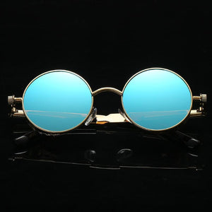 Retro 60's Inspired Colorful Lens Oval Sunglasses - Mix Colors
