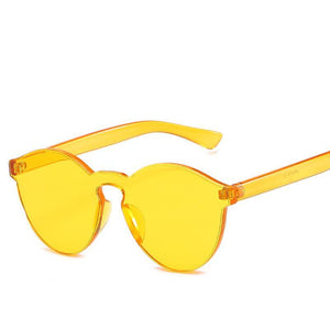 Geometric Cat Eye Silhouette Contemporary Sunnies - Mix Colors