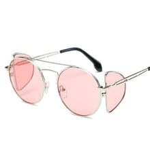 Load image into Gallery viewer, Designer Inspired Oversize Round Open Temple Frame High Fashion Sunglasses - Mix Colors