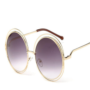 Round Thin Lightweight Cutout Tip Sunglasses - Mix Colors