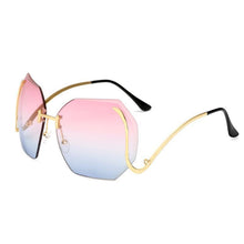 Load image into Gallery viewer, Womens Wholesale Big Trendy Hipster Plastic Aviator Sunglasses - Mix Colors