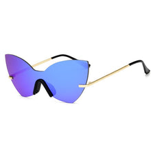Load image into Gallery viewer, Solid One Piece Lens Cat Eye Wholesale Sunglasses - Mix Colors