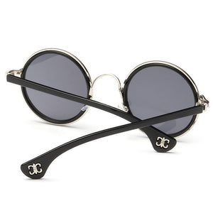 Lennon Inspired Colorful Lens Retro Round 50mm Metal Sunglasses - Mix Colors