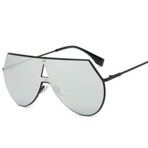 Rimless Geometric High Fashion Striking Aviator Sunglasses - Mix Colors