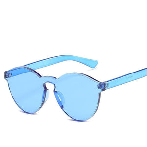 Geometric Cat Eye Silhouette Contemporary Sunnies - Mix Colors