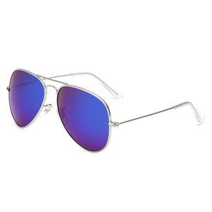 Unisex Wholesale Colored Metal Frame Aviator Sunglasses  - Mix Colors