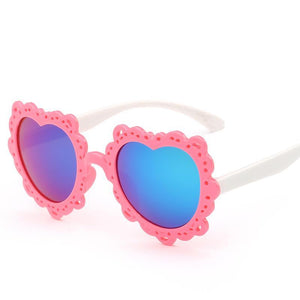 Love Heart Shaped Kids Sunglasses - Mix Colors
