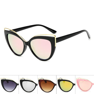 Cat Eye Oceanic Color Lens Wholesale Bulk Sunglasses - Mix Colors