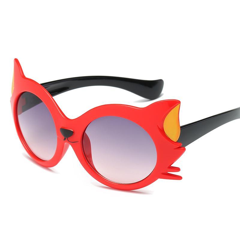 Outdoor Cat Shape Kids Sunglasses - Mix Colors