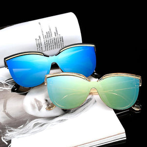 Wholesale Hipster Tear Drop Cat Eye Lens Plastic Sunglasses  - Mix Colors