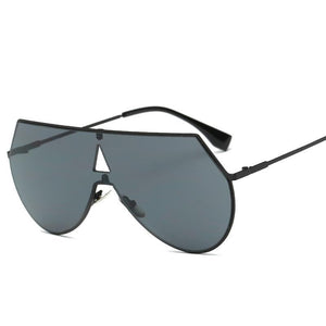 Rimless Geometric High Fashion Striking Aviator Sunglasses - Mix Colors