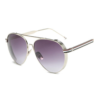Sleek Modern Full Metal Round Sunnies - Mix Colors
