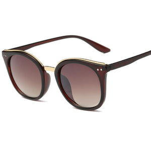 Classic Matte Tortoise Horn Rimmed Dark Lens 80s Style Sunglasses - Mix Colors