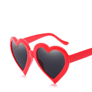 Cute Heart Shaped Plastic Frame Sunnies - Mix Colors