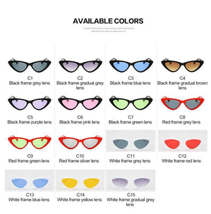 Womens Wholesale Hipster Tear Drop Cat Eye Lens Plastic Sunglasses - Mix Colors