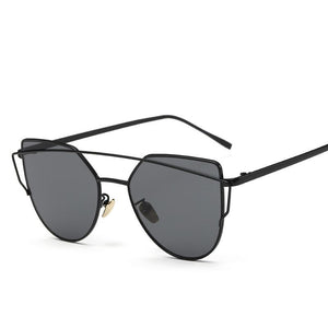 Cat Eye Metal Fashion Sunglasses - Mix Colors