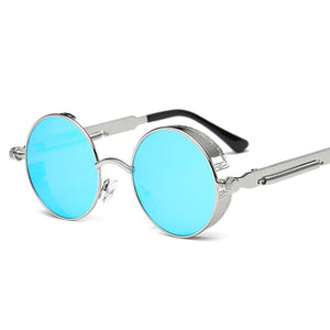 Retro 60's Inspired Colorful Lens Oval Sunglasses - Mix Colors