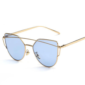 Cat Eye Metal Fashion Sunglasses - Mix Colors
