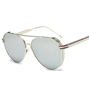 Sleek Modern Full Metal Round Sunnies - Mix Colors
