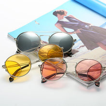 Load image into Gallery viewer, Designer Inspired Oversize Round Open Temple Frame High Fashion Sunglasses - Mix Colors
