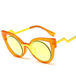 Cat Eye Stylish Sunglasses - Mix Colors