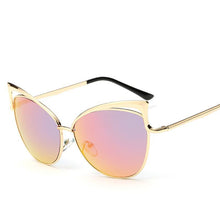 Load image into Gallery viewer, Full Coverage Retro Chic Clear Cat Eyes Sunglasses - Mix Colors