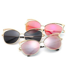 Load image into Gallery viewer, Full Coverage Retro Chic Clear Cat Eyes Sunglasses - Mix Colors