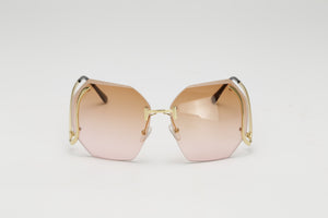 Womens Wholesale Big Trendy Hipster Plastic Aviator Sunglasses - Mix Colors