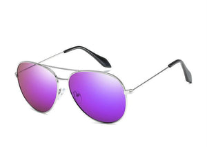 Men's Pilot Mirrored Celebrity Sunglasses Metal Frame - Mix Colors